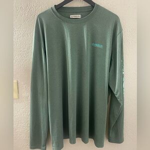 Magellan Outdoors Men's Forest Green Dri-fit Long Sleeve Tee Fish Gear 2XL